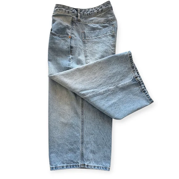 S.O.N.G. Denim Jorts-Long Shorts Light Denim Wash Sz 7/28 - Picture 4 of 7